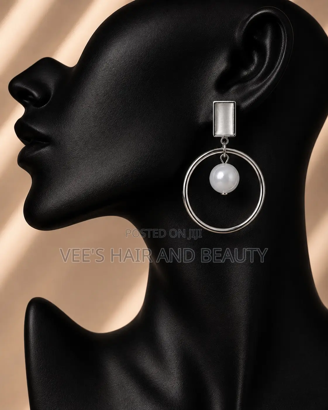 Pretty Silver Pearl Earrings | Statement Earrings | Women's Jewelry