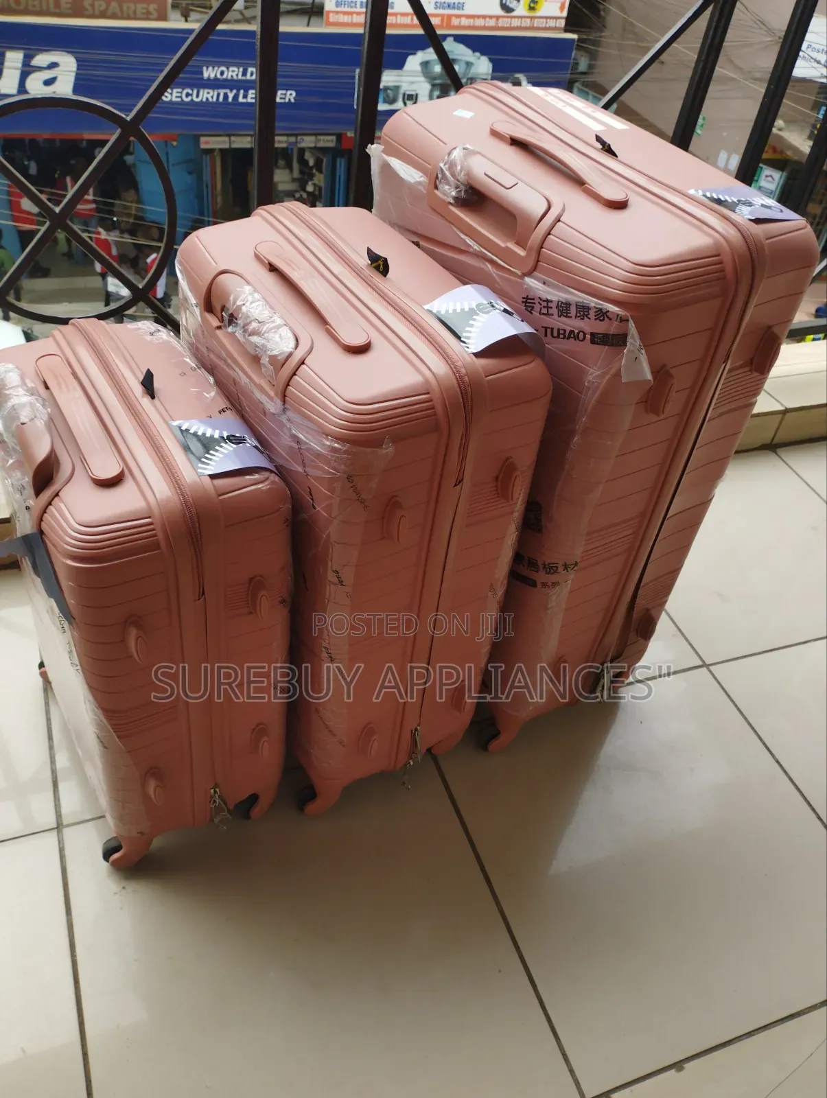 3-in-1 Rubber Suitcase Set – Durable Unbreakable Travel Luggage