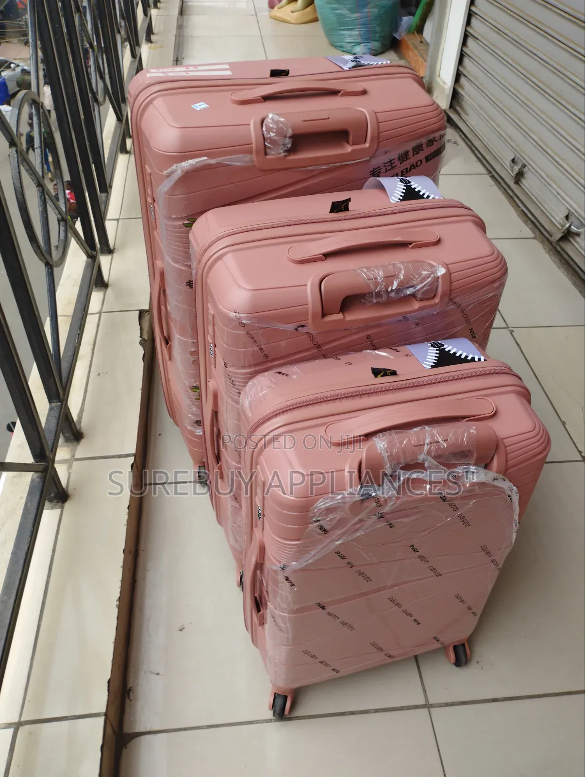 Heavy Duty 3-in-1 Rubber Luggage Set – Stylish Travel Cases