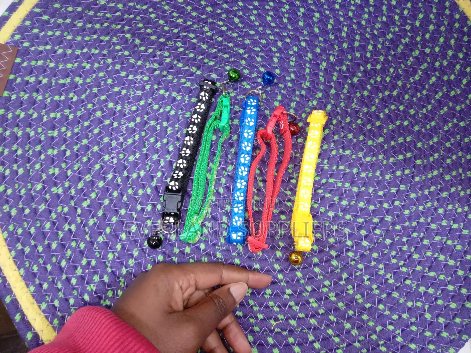 Various Colored Multiprinted Collar for Cats