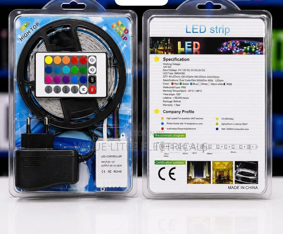 5 Meter RGB Snakelinght LED Striplight