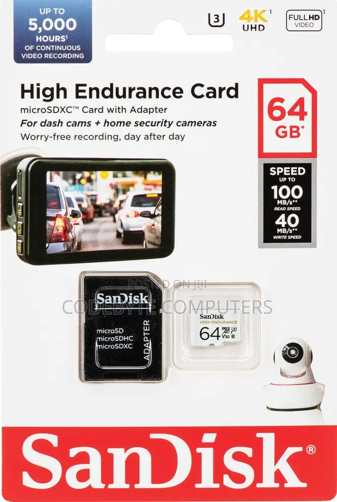 SanDisk High Endurance | 64GB microSDXC + Adapter