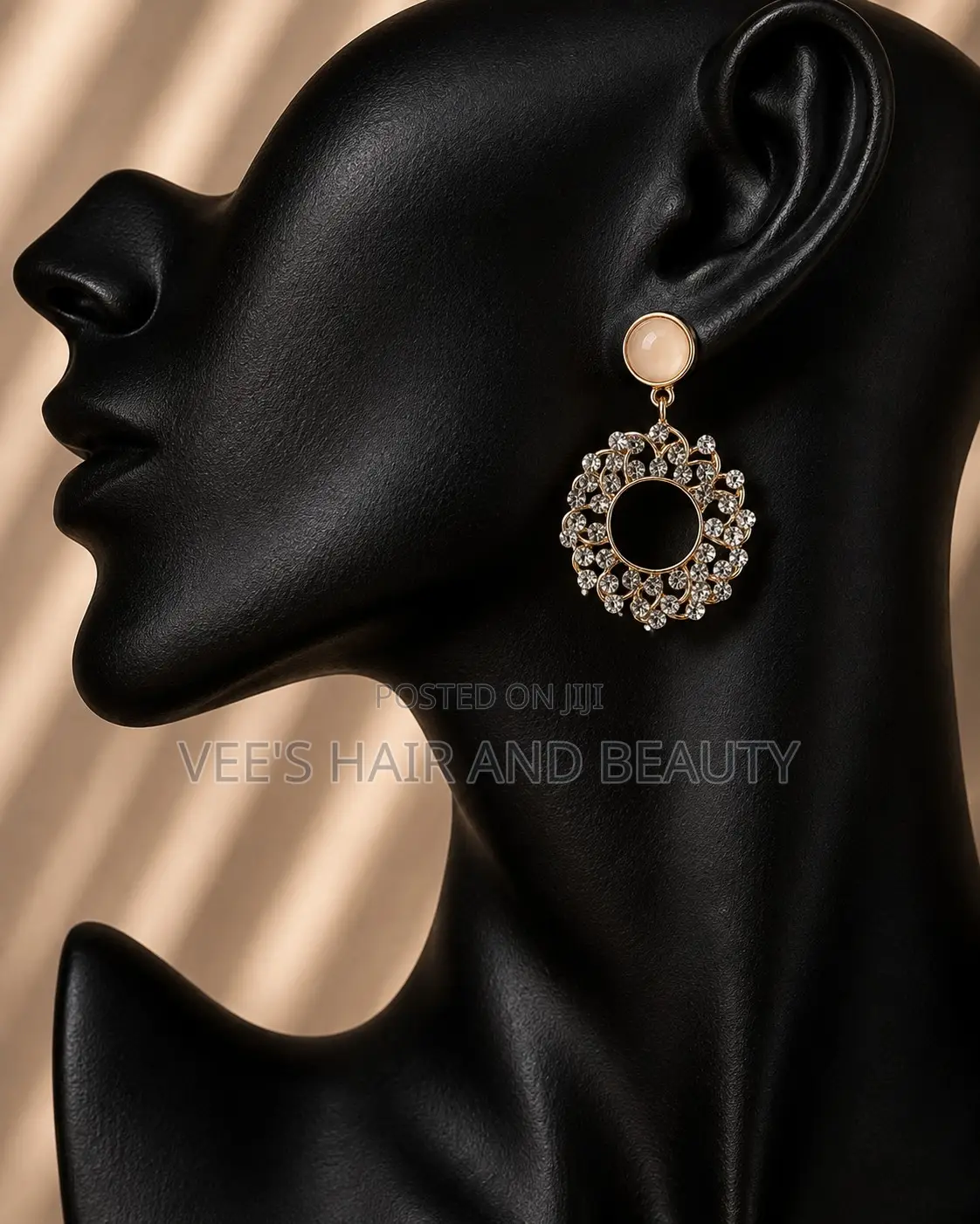 Sparkly Round Earrings | Statement Earrings | Women's Jewelry