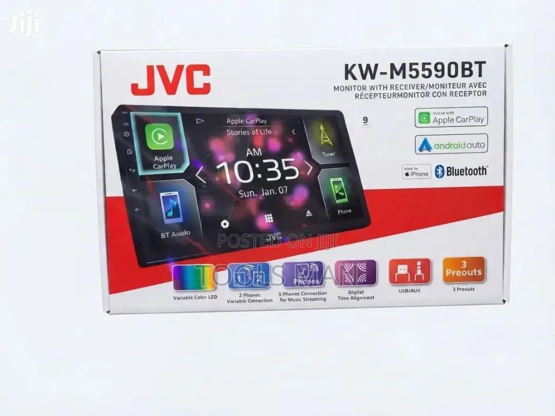 JVC KW-M5590BT Car Radio Android Auto Receiver.
