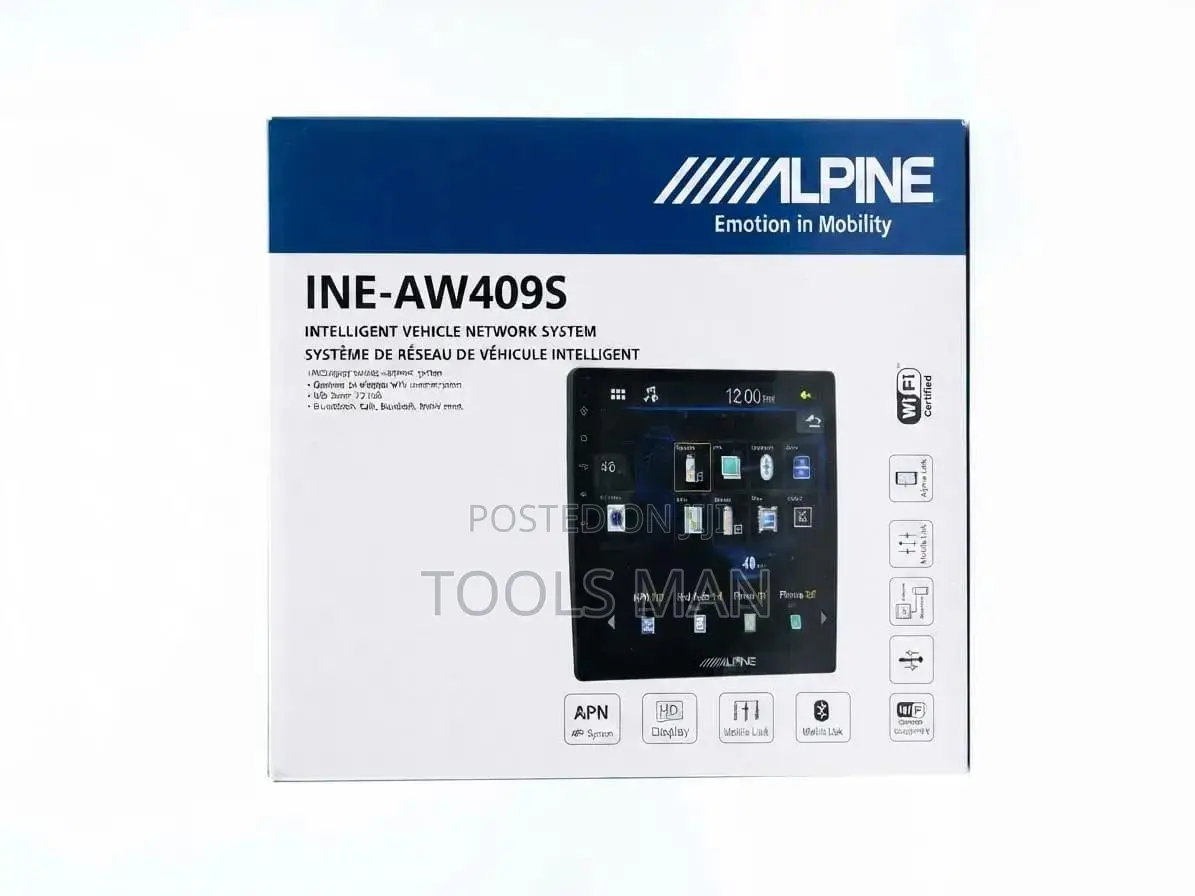 Car Audio System Alpine INE-AW409S 9 Inch HD Touchscreen.