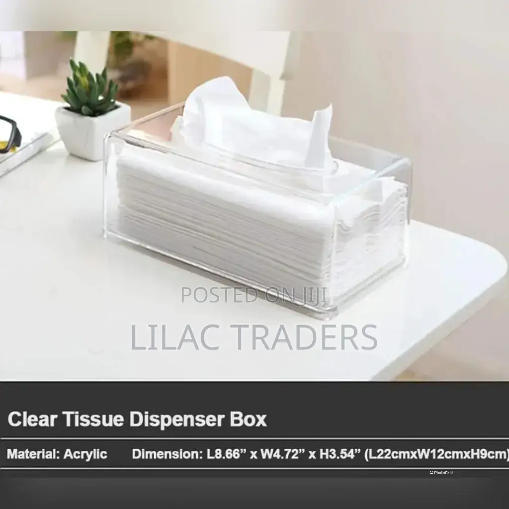Acrylic Tissue Napkin Holder Marble Stone Paper Box