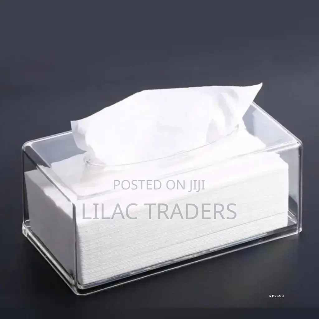 Acrylic Tissue Napkin Holder Marble Stone Paper Box