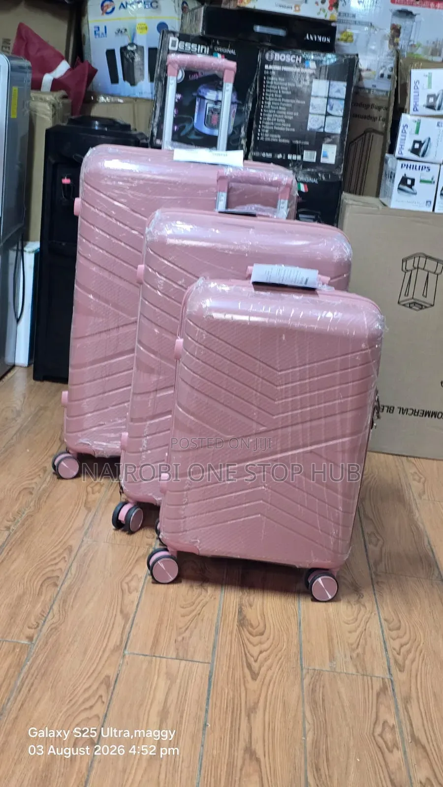 3 in 1 Rubber Suitcase