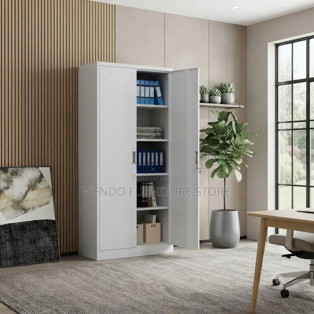 Office Cabinet; Two Doors Filing Cabinet With Adjustable Shelves