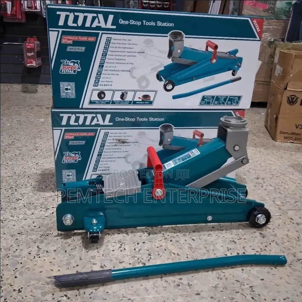Heavy Duty TOTAL 3-Ton Hydraulic Floor Jack