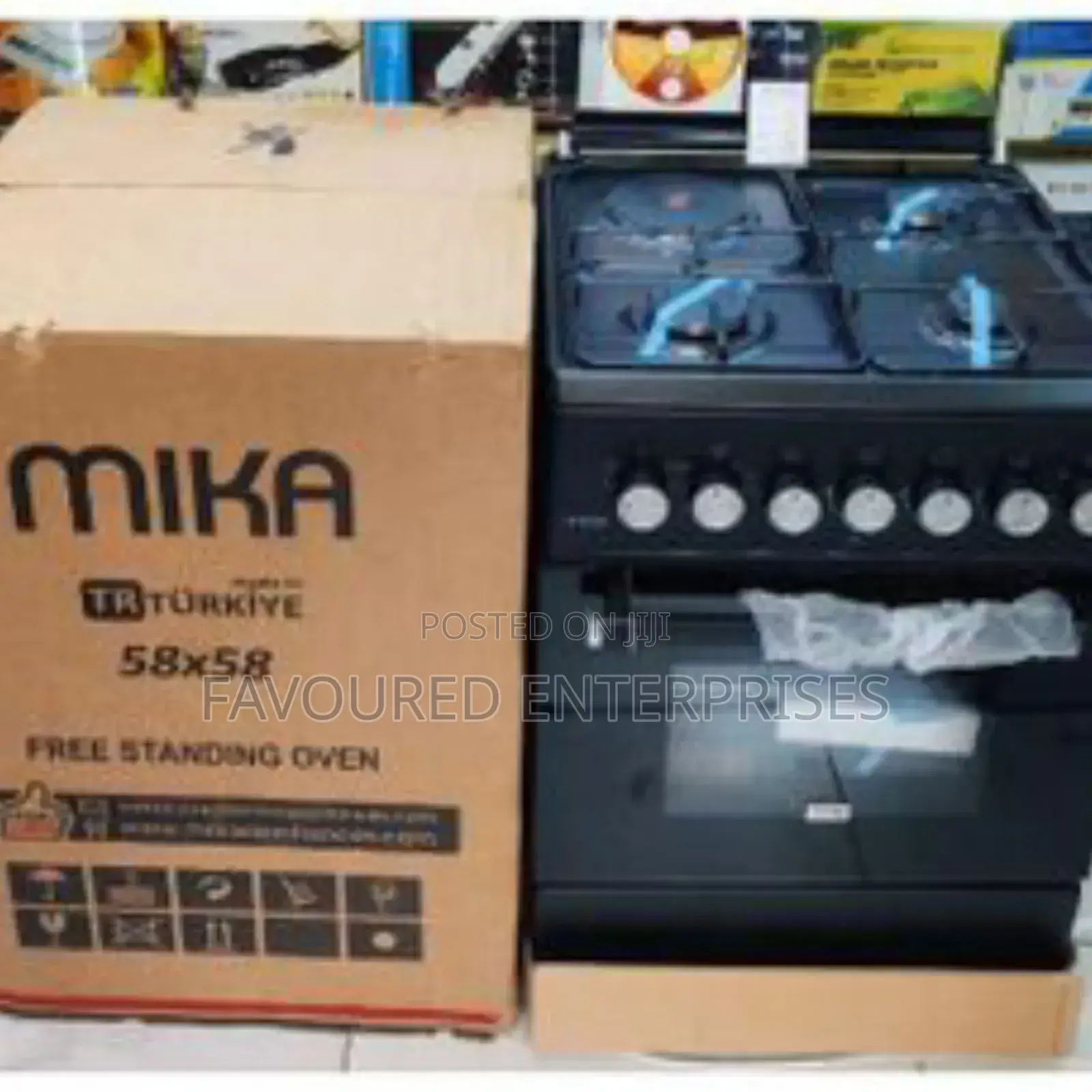 Mika Standing Cooker 58 X 58 Cm + 1 Electric With Electric Oven