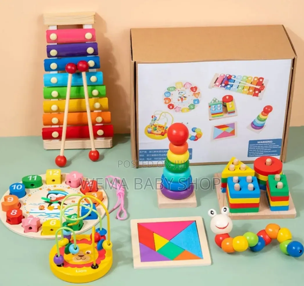 8-in-1 Montessori Wooden Learning Toy Set