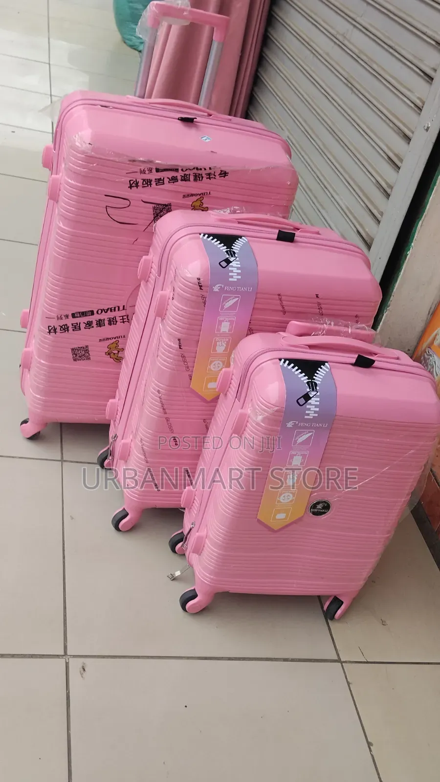 Strong 3-in-1 Rubber Suitcase Set With Silent 360° Wheels