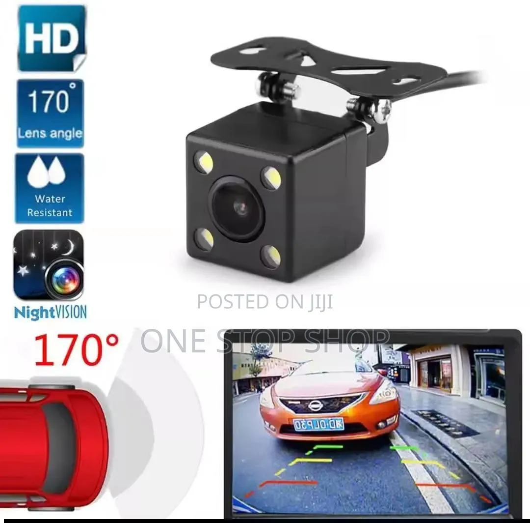 Square Metal Shell Reverse Camera With Led Lights 4 Lowlight Visibilit