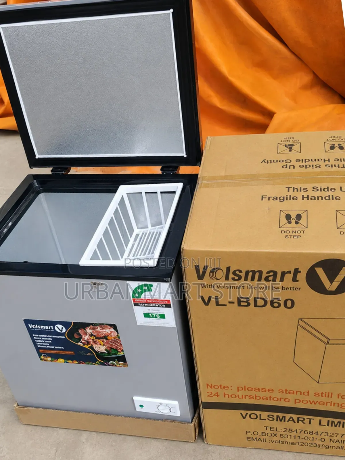 Volsmart 60 Litres Reliable Deep Chest Freezer, 1 Year Warranty