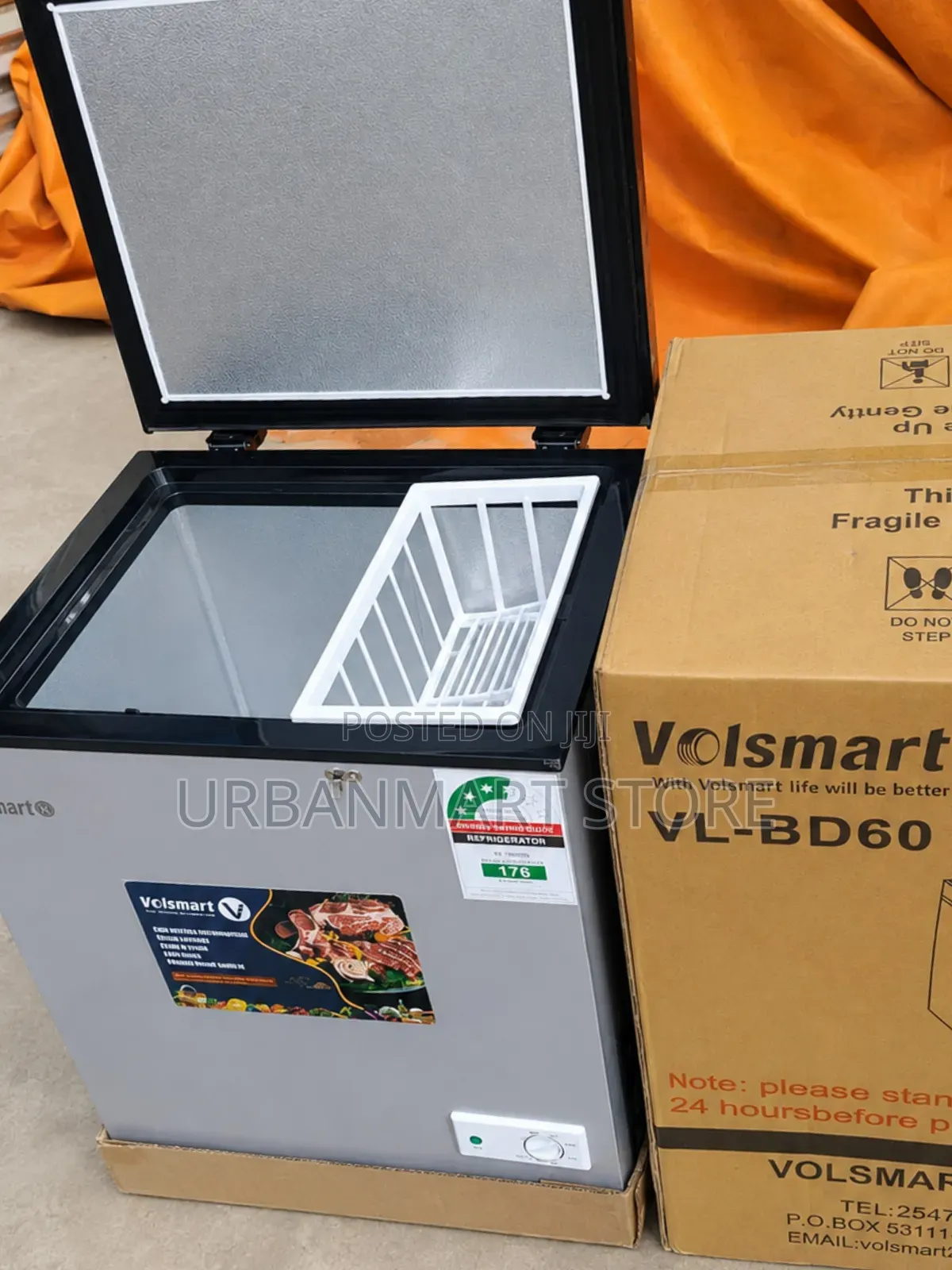 Volsmart 60 Litres Reliable Deep Chest Freezer, 1 Year Warranty