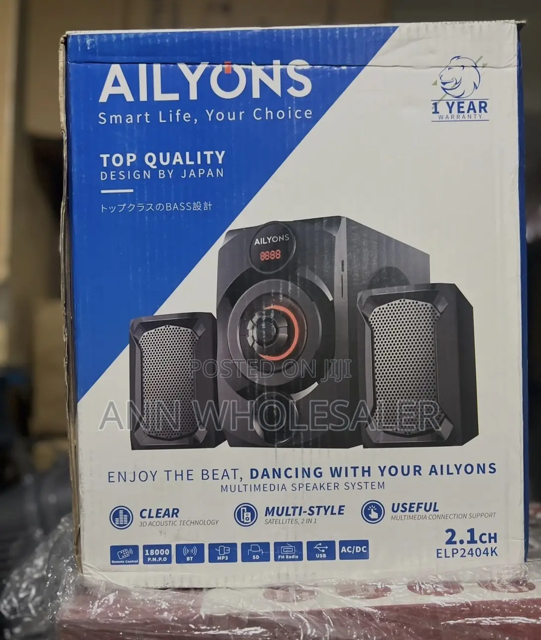 Ailyons Top Quality 2.1ch Multimedia Speaker System