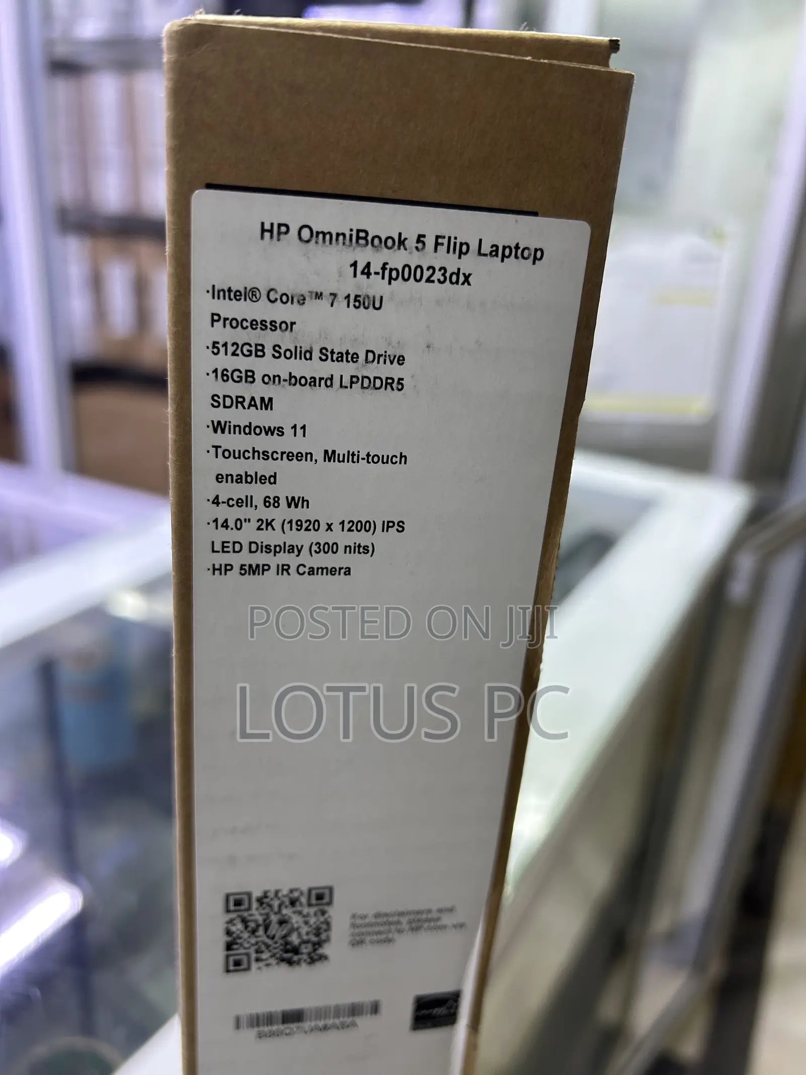 New Laptop HP OmniBook 5 Flip 14-fp0023dx 16GB Intel Core 7 SSD 512GB