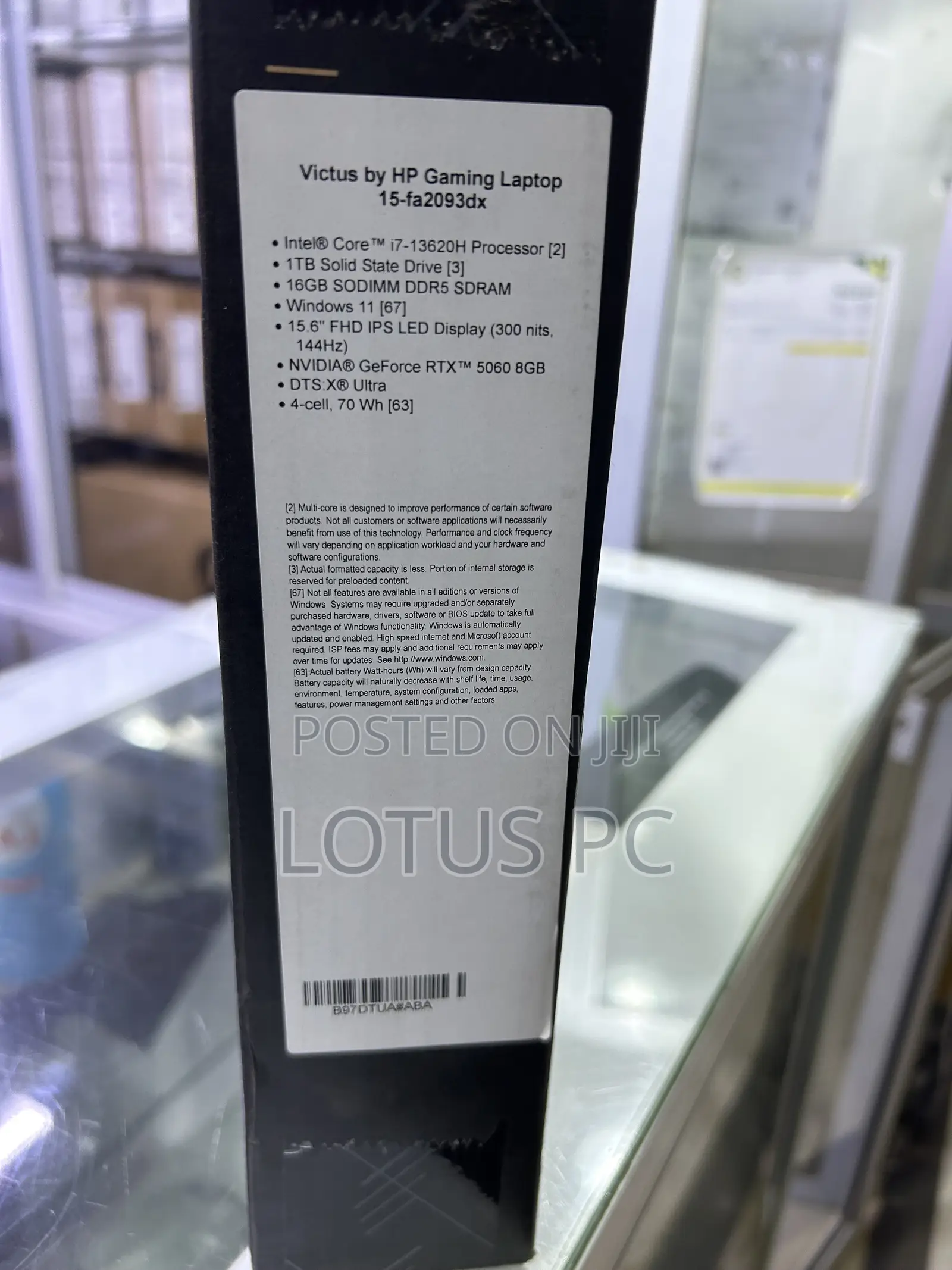 New Laptop HP Victus 15 16GB Intel Core i7 SSD 1T