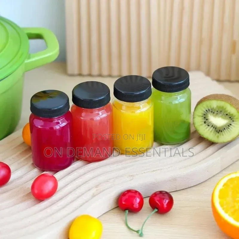 Set of 5 Gingershots Glass Bottles