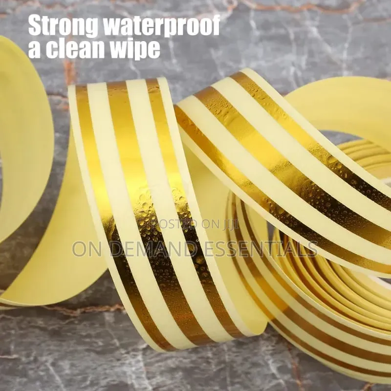 2.5cm*5m Ceramic Tile Gap Gold Tape