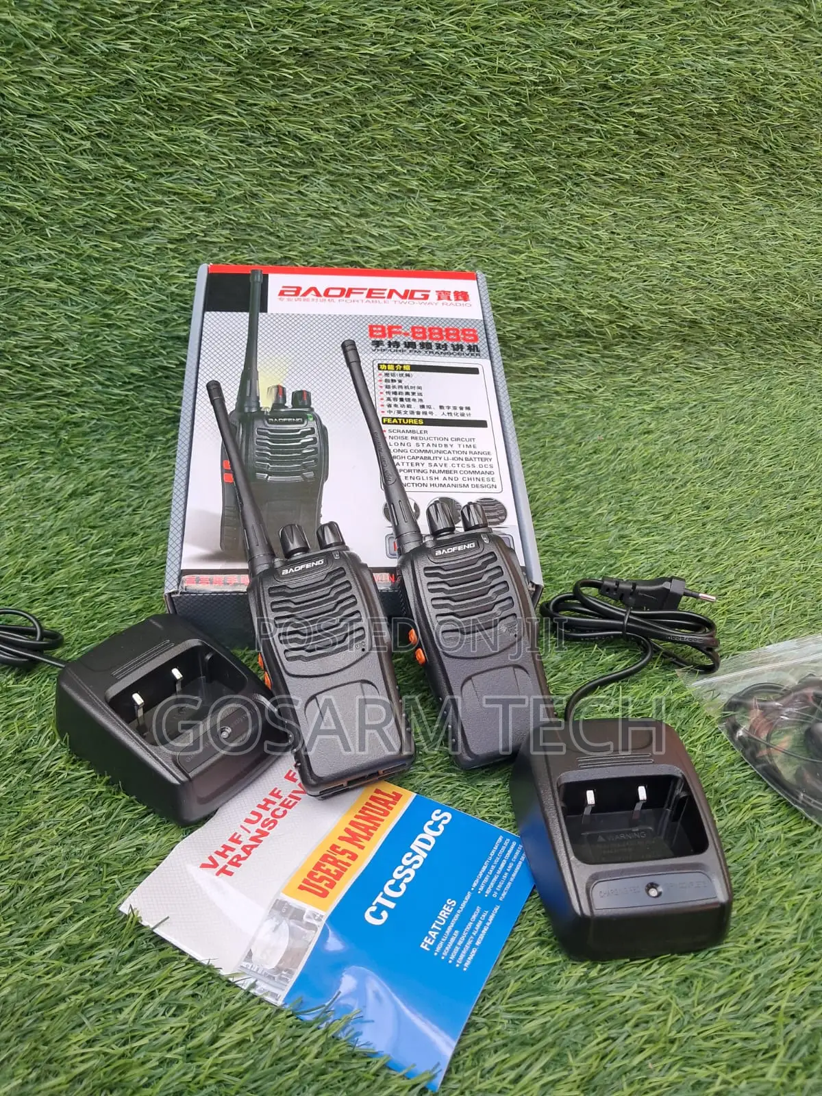 Baofeng 888s Radio Call With Earpiece Upto 5km -2Pieces