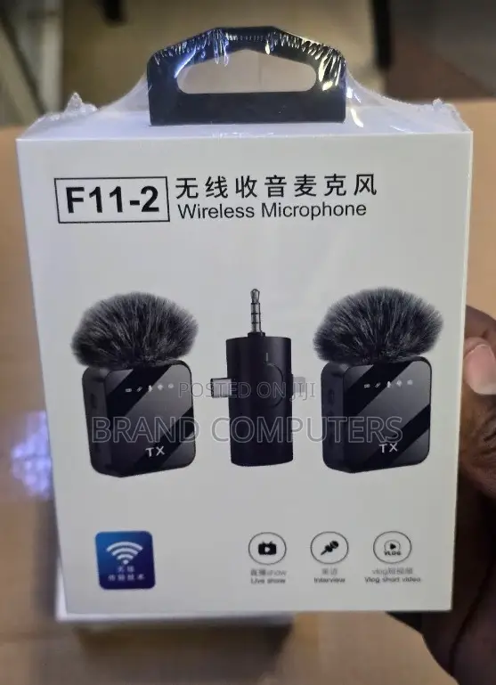 F11-2 Wireless Microphone for Content Creation, and Audio Capture