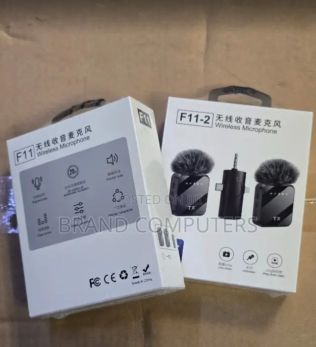 F11-2 Wireless Microphone for Interviews, Content,Tiktok E.T.C
