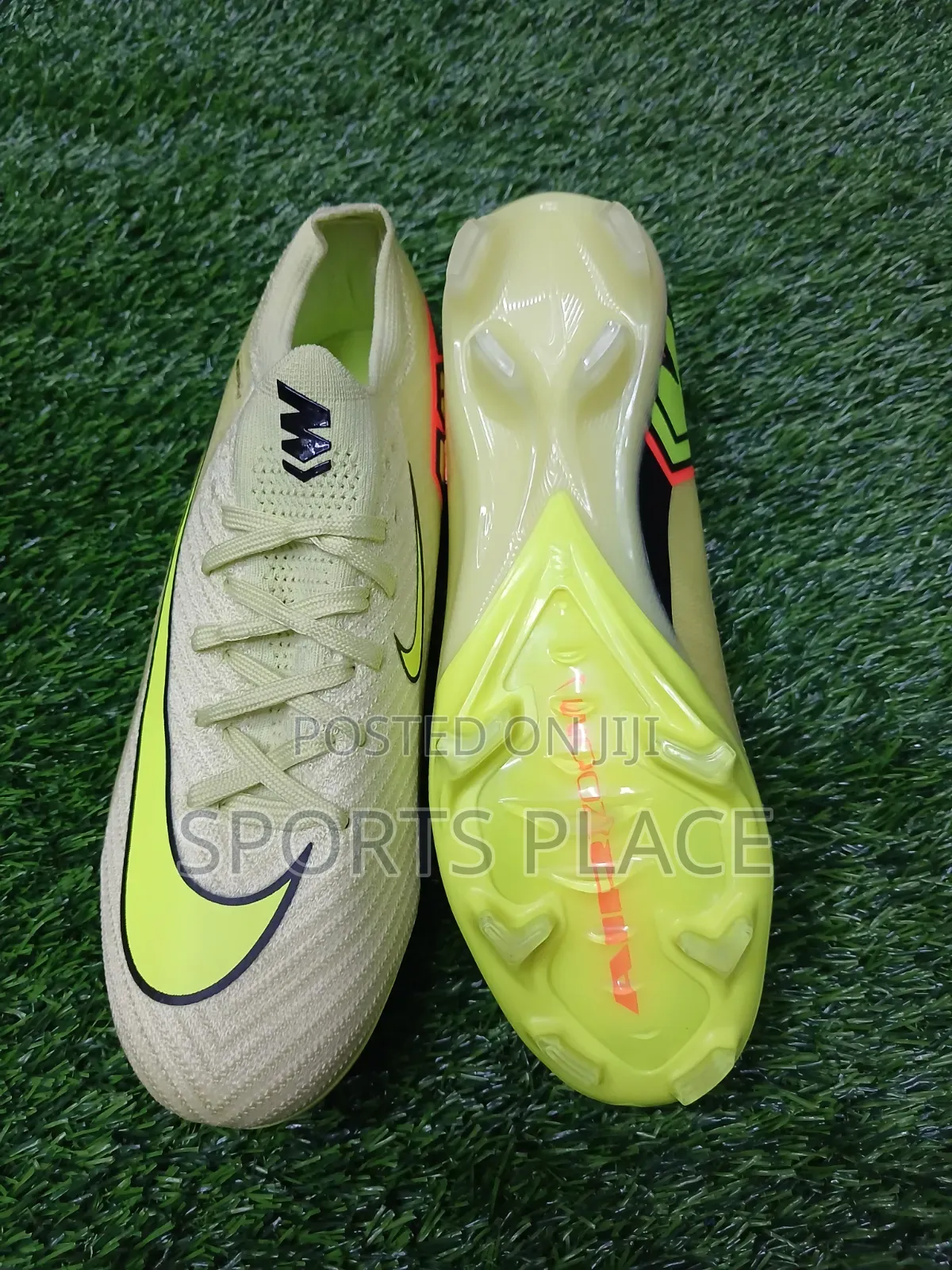 Low-Cut Air Zoom Mercurial Volt Green 16 Kids Football Boots