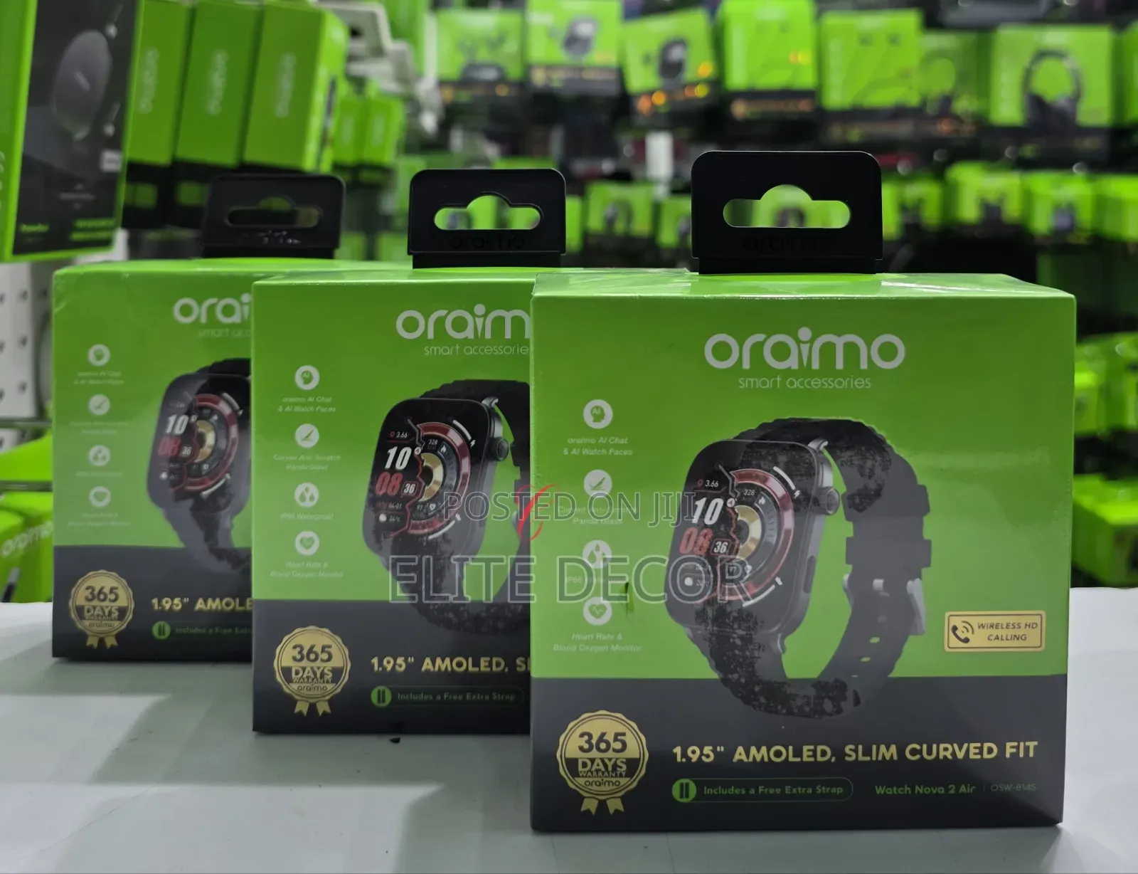 Oraimo Watch Nova 2 Air OSW-814S 1.95" AMOLESlim Curved Fit Smartwatch