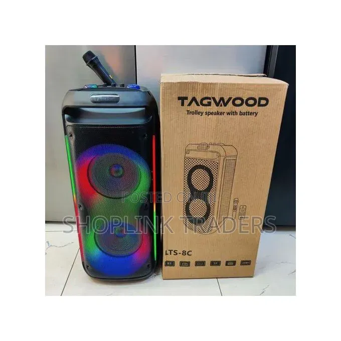 TAGWOOD Rechargeable Party Box With Microphone and RemoteModel LT 8C