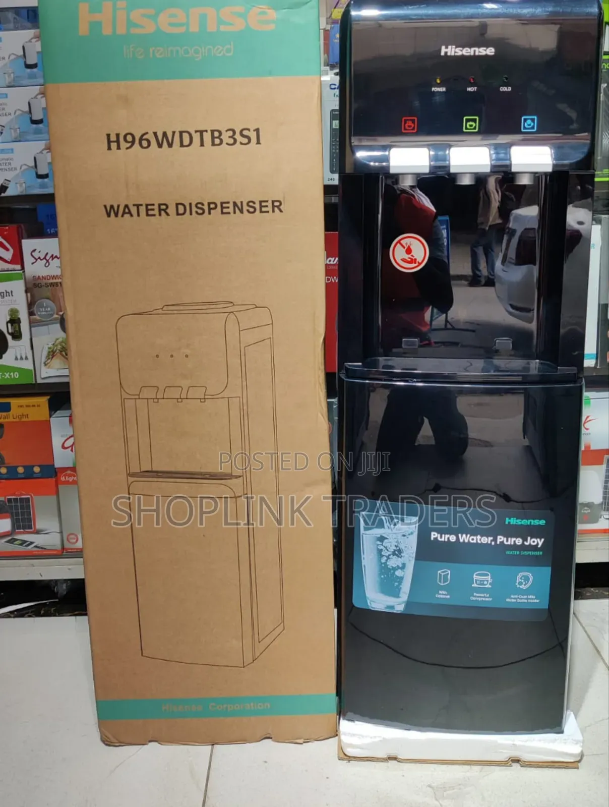 Water Dispenser  Hisense 3 Taps With Compressor