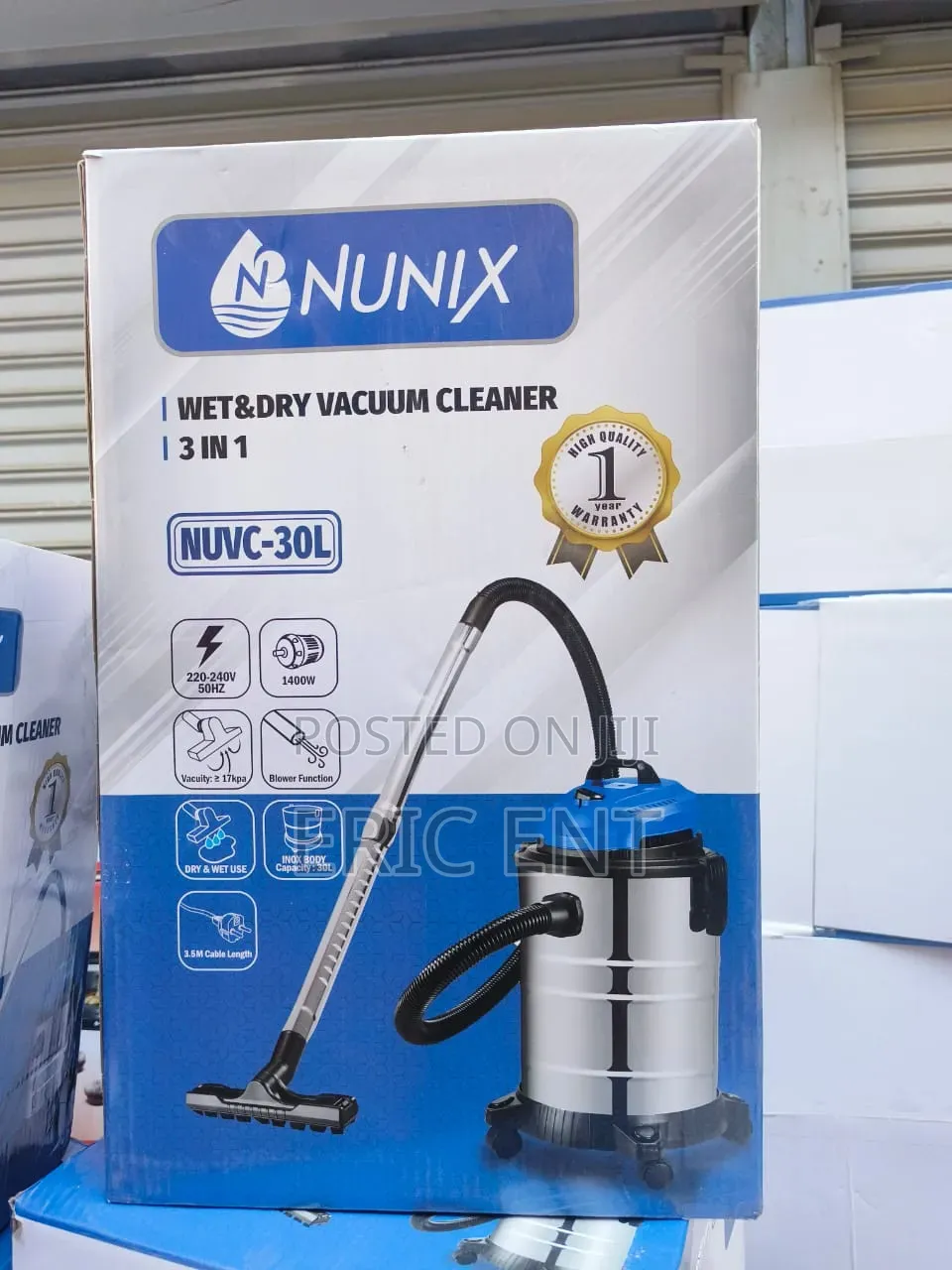 30 Litres Nunix Wet and Dry Vacuum Cleaner