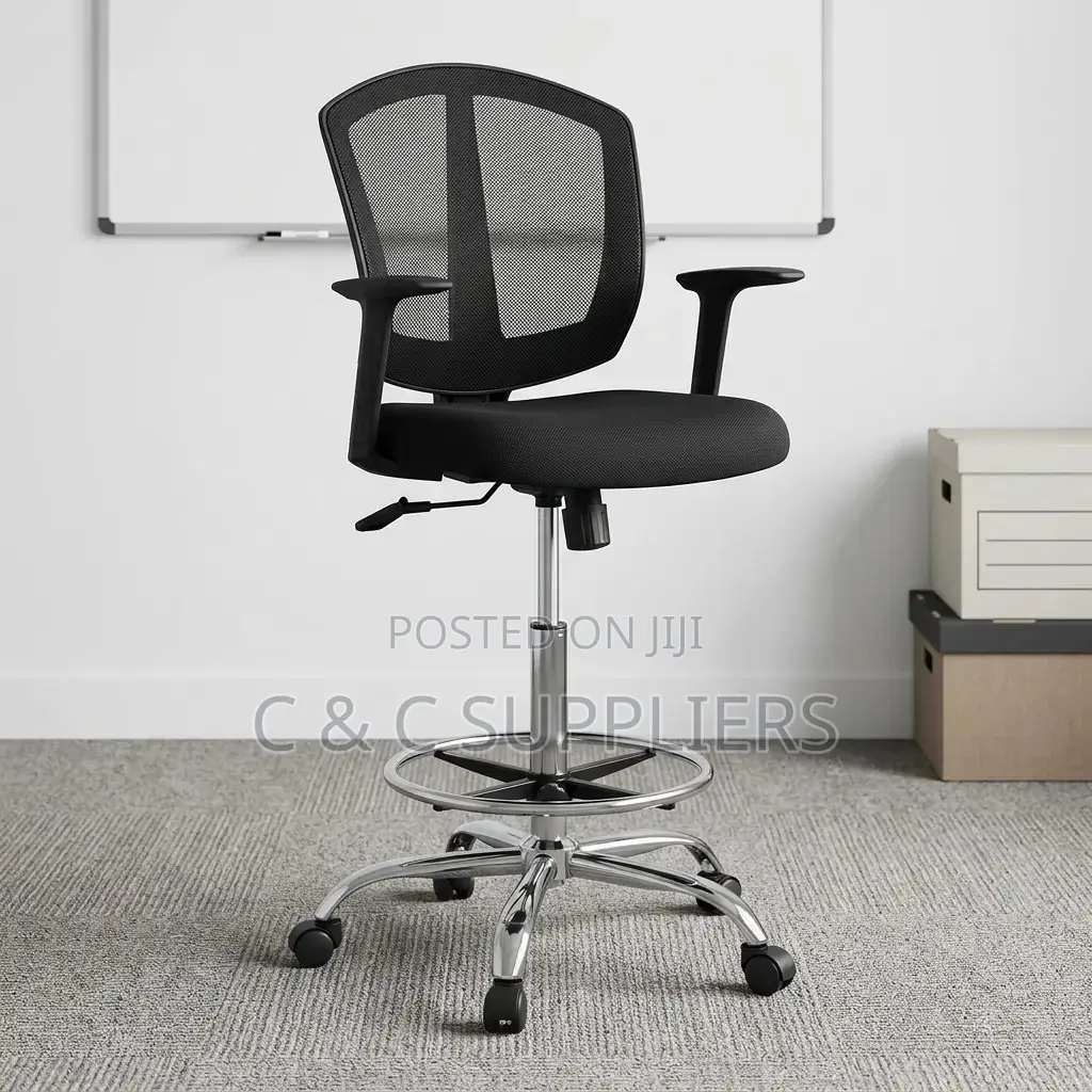 Medium Back Mesh Cashier Office Chair.