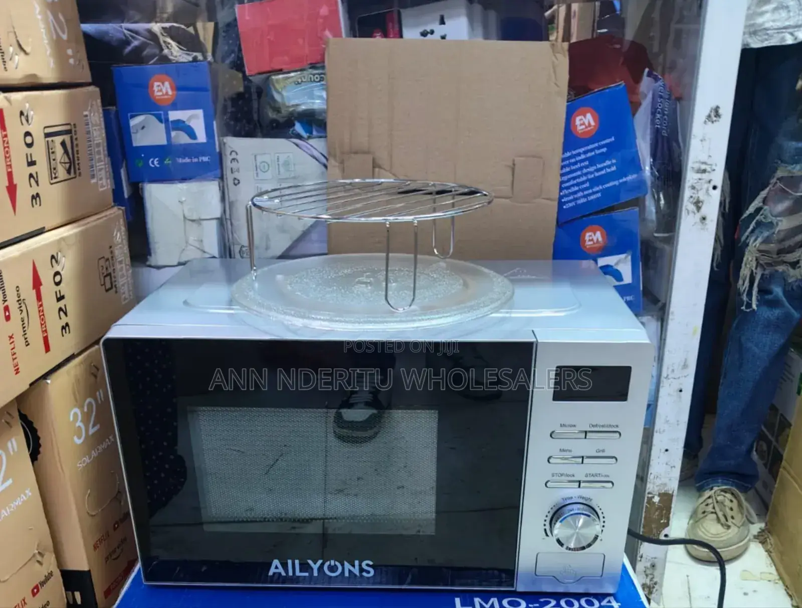 Silver Ailyons Digital Microwave