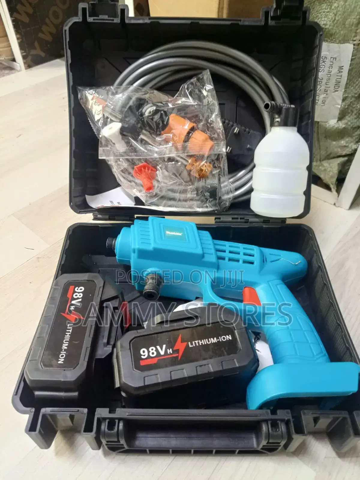 Pressure Washer 98V With 2 Lithium-, Hose Multi-Spray Accessories