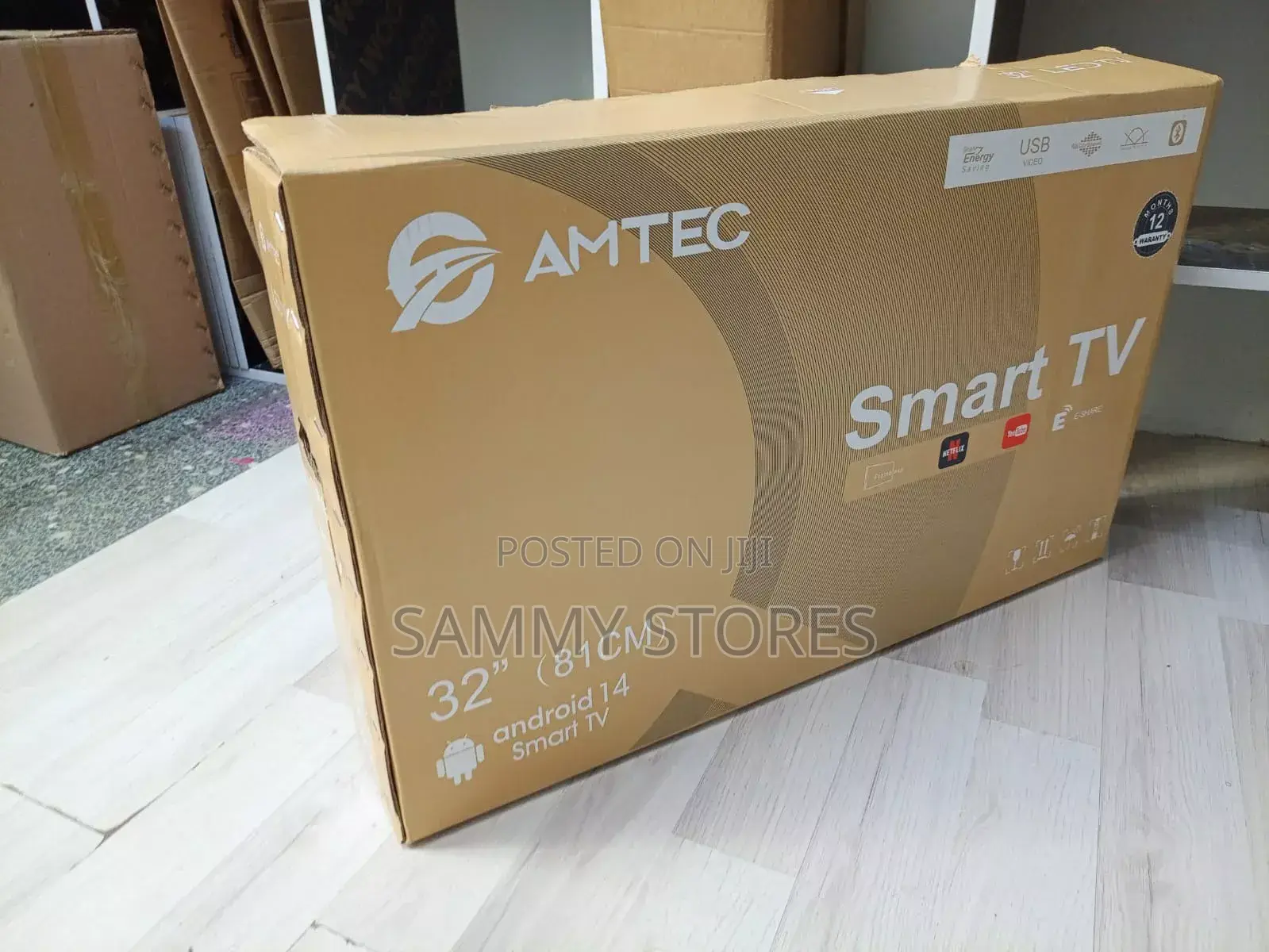 AMTEC 32′′inches Smart TV Android 14 – Bluetooth, USB E-Share