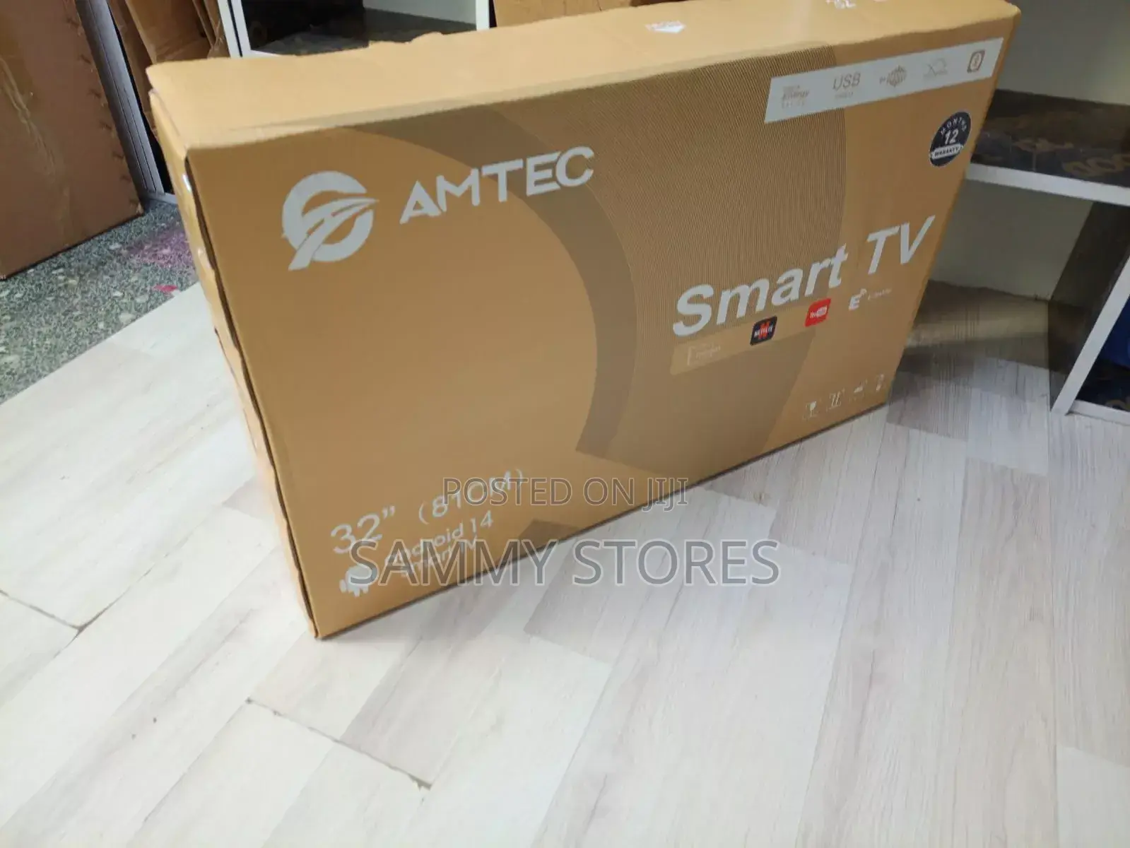 AMTEC 32 Inches Smart Android TV – USB Video, Netflix YouTube