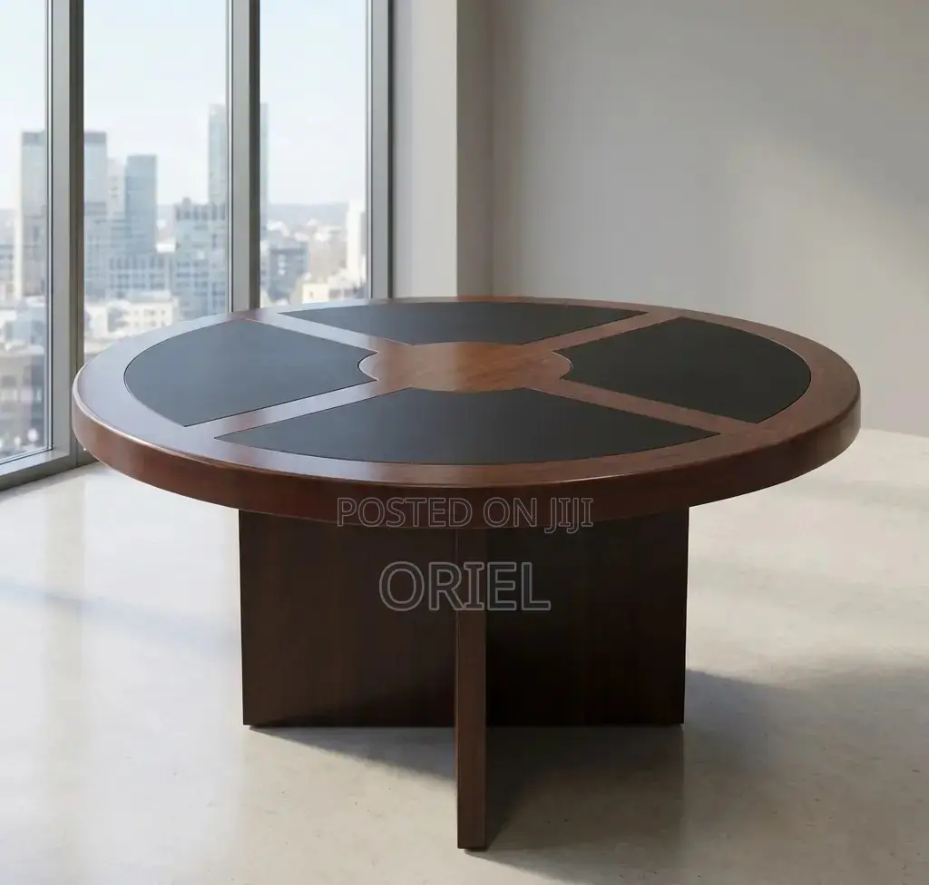 Office Boardroom Table : 1.2m Round Conference Table