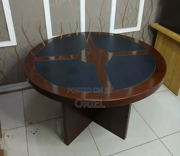 Office Boardroom Table : 1.2m Round Conference Table