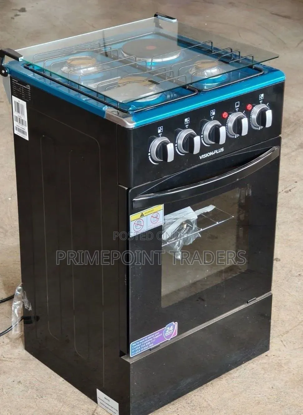 Vision 50×55 3 Gas + 1 Electric Standing Cooker – Compact Efficient