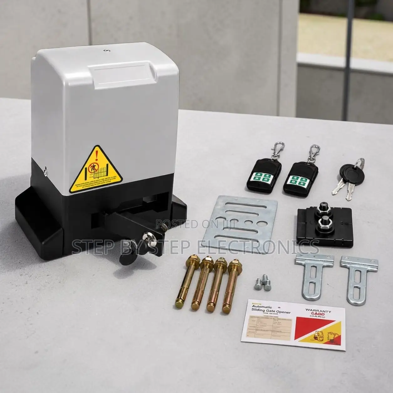 Premium Automatic Sliding Gate Opener Kit With Remote Controls
