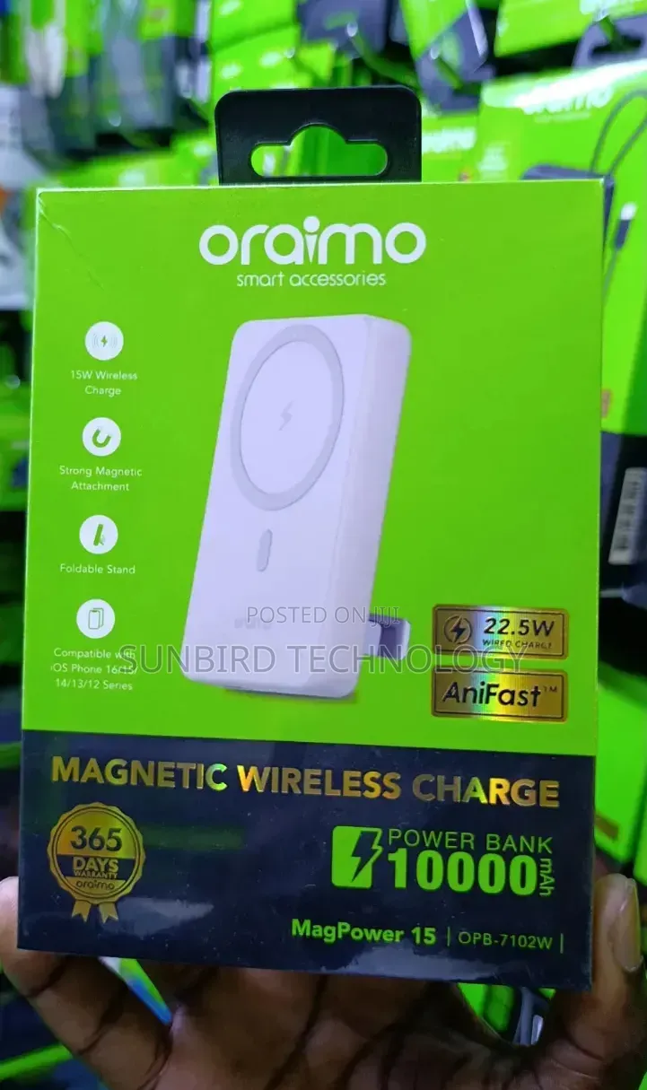 Oraimo Opb-7102w Magpower 15 10,000mah Powerbank