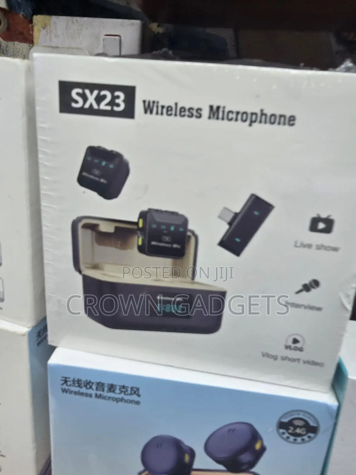 SX23 2.4G Wireless Mic for iPhone Type-C Live Streaming