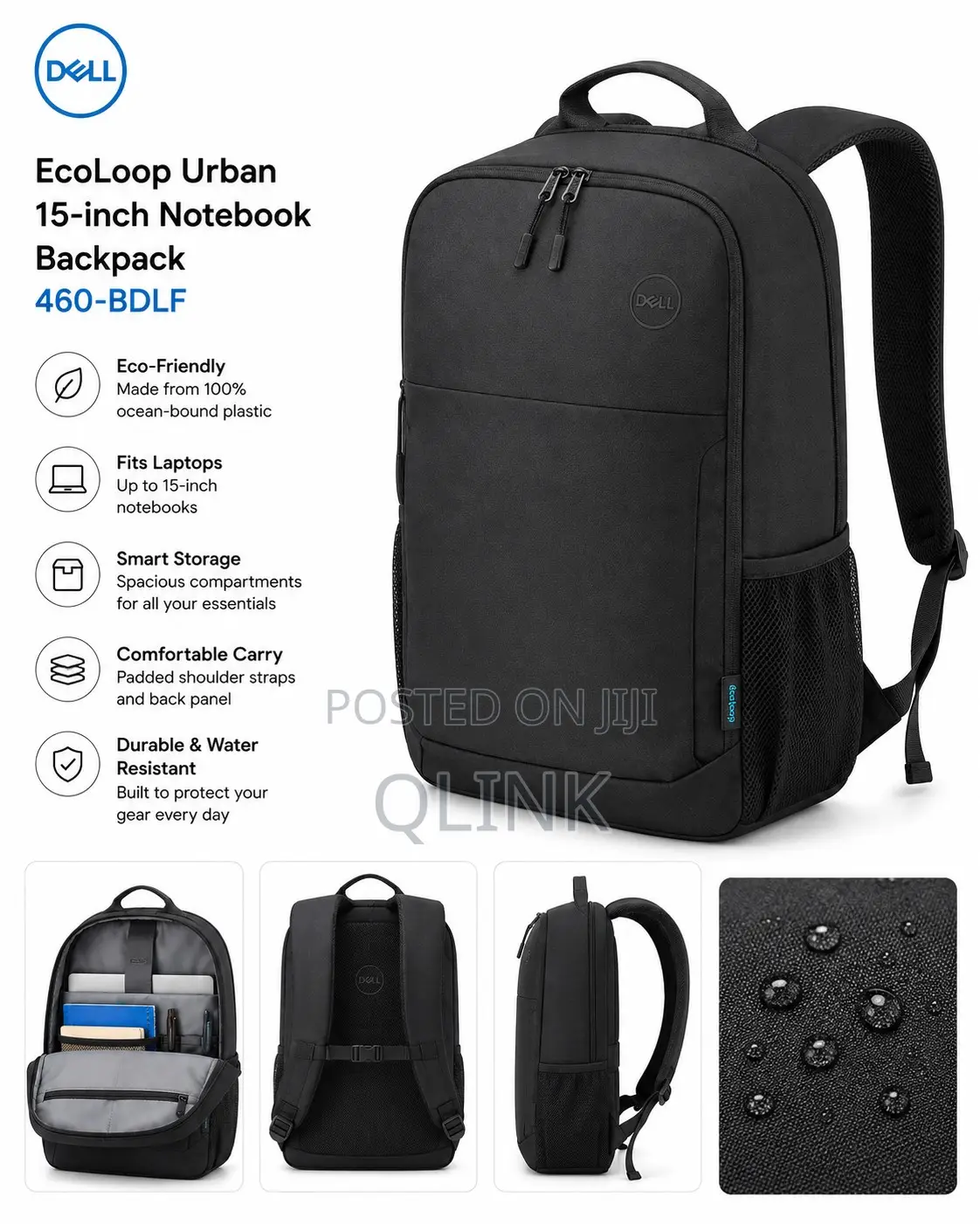Dell EcoLoop Urban 15-Inch Notebook Backpack - 460-BDLF