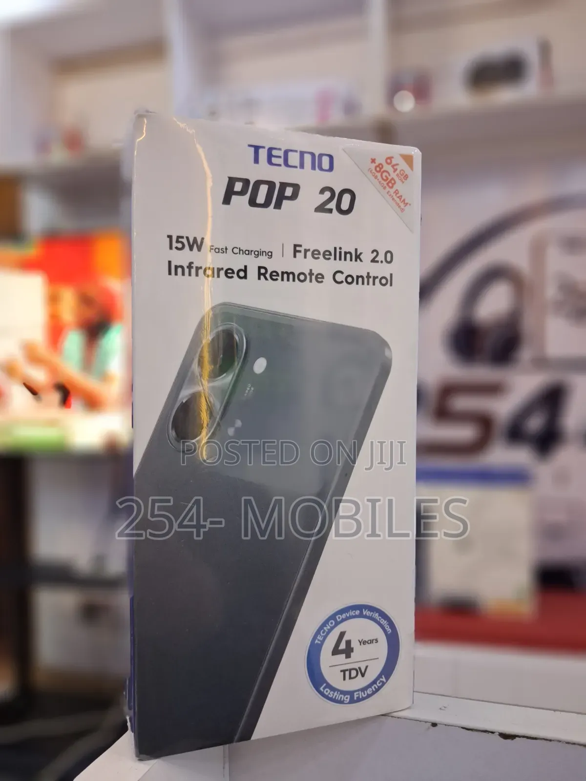 New Tecno Pop 20 64 GB Black