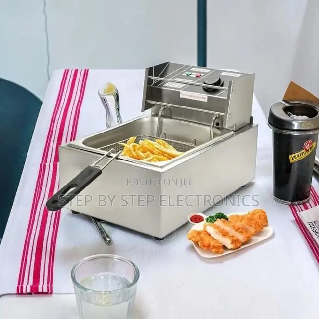 Sleek 4l/6l/10l Electric Single Tank Stainless Steel Deep Fryer