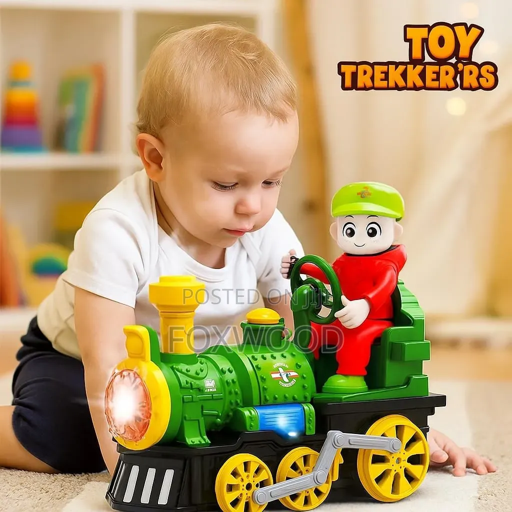 Battery-Operated Electric Train With Mist Lights