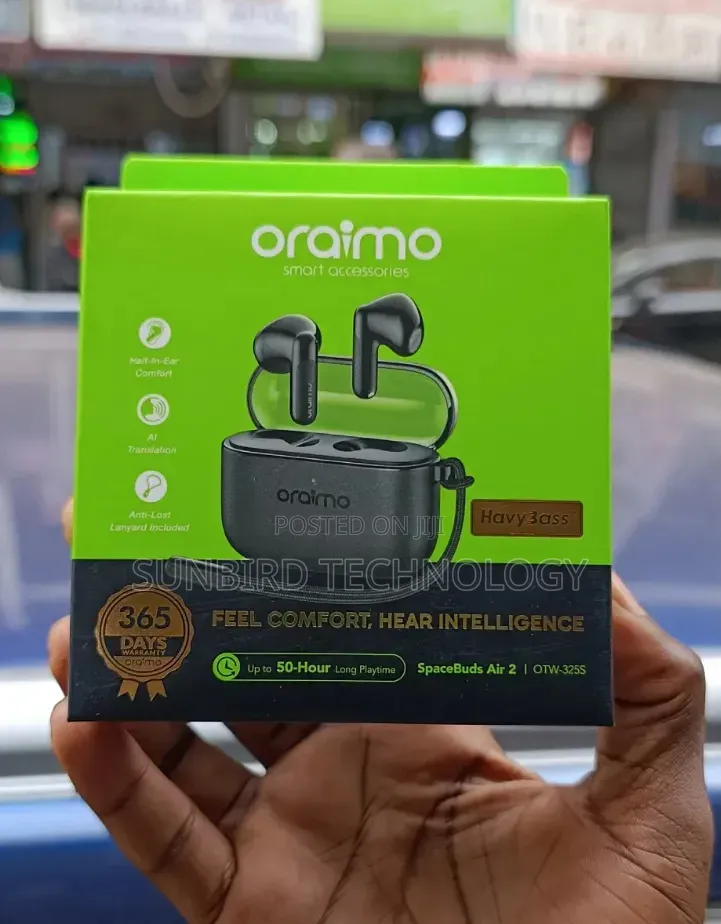 Oraimo 50hrs Long Playtime Otw-325s Spacebuds Air 2 Earbuds.