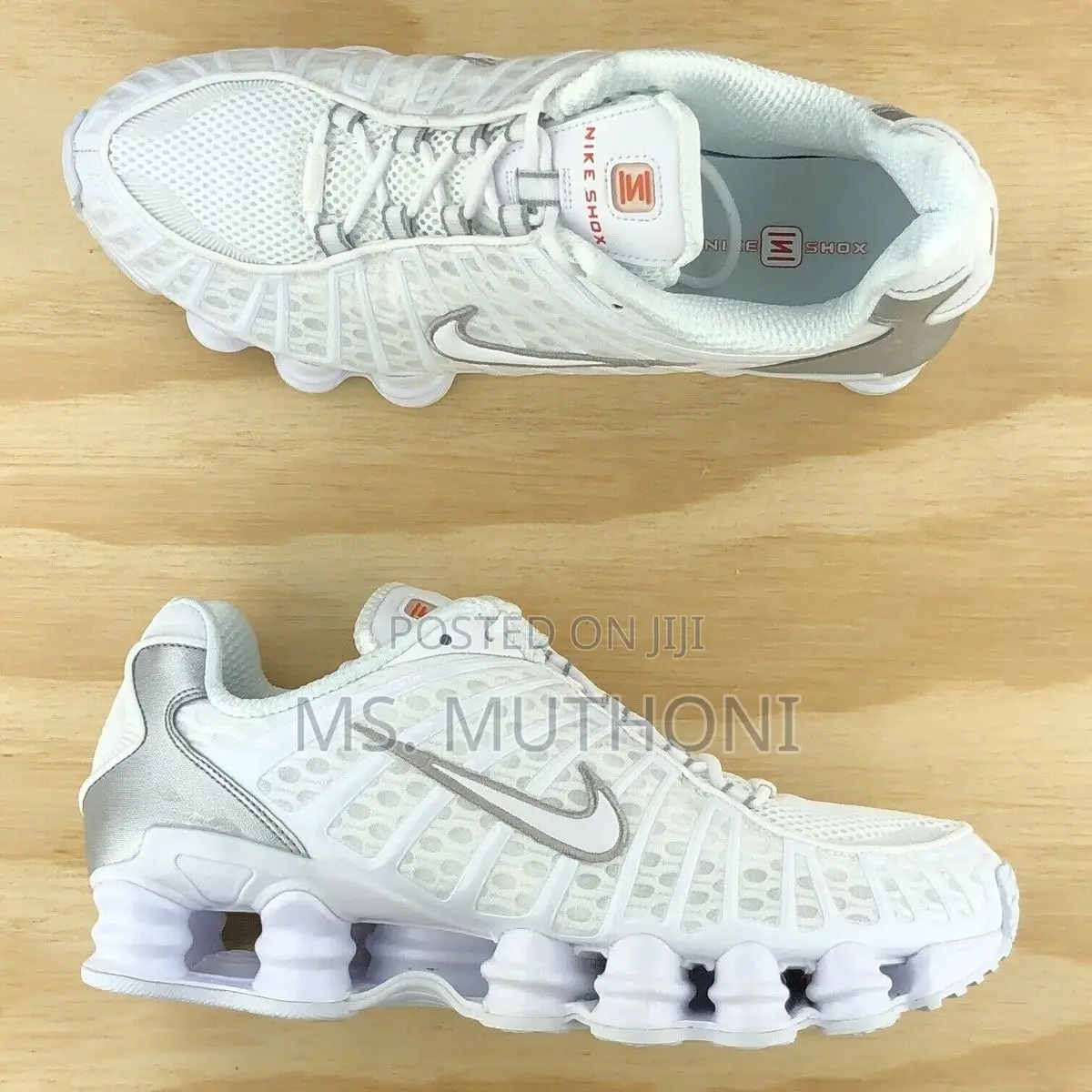 New the Nike Shox TL 'White/Metallic Silver' Size 38-45